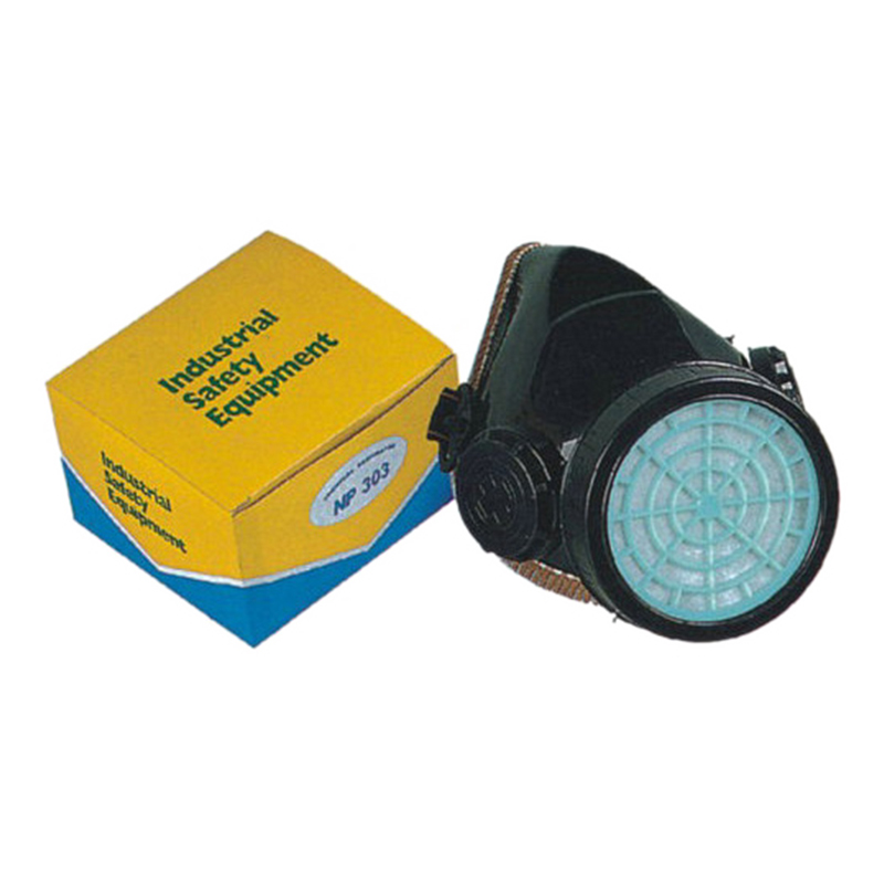 Ang DM122 Reusable TPE Rubber Dust Respirator na may nababanat na banda