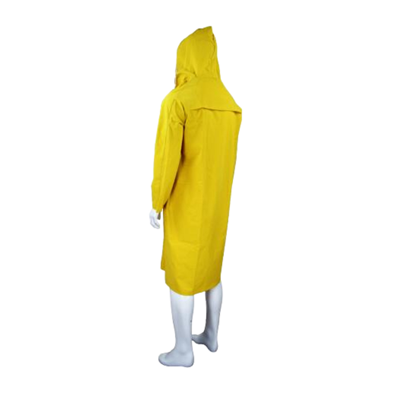 RC002 Kaligtasan ng Pang-industriya PVC/Polyester Knee-Length Raincoat RC002 Kaligtasan ng Pang-industriya PVC/Polyester Knee-Length Raincoat