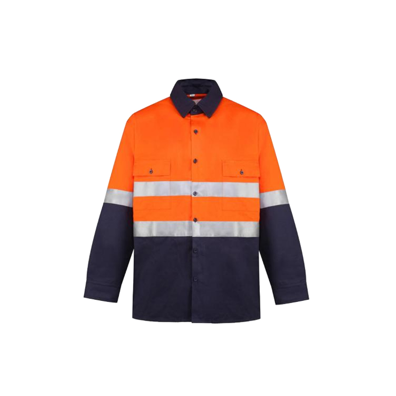 S03 5cm Reflective tape cotton twill work shirt