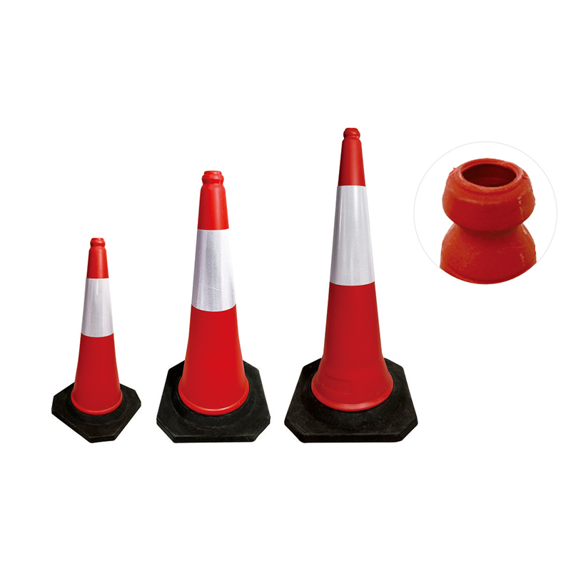 TC001 Impact-Proof PE traffic cones na may mapanimdim na tape